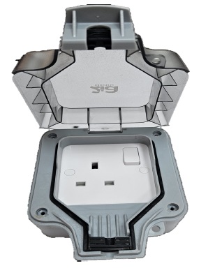 13A Single Socket Weather proof IP65