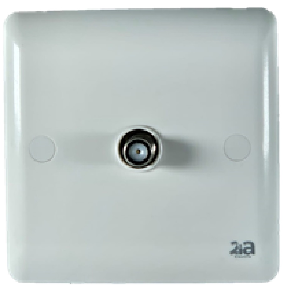 1G Satellite Socket F-Type WHITE