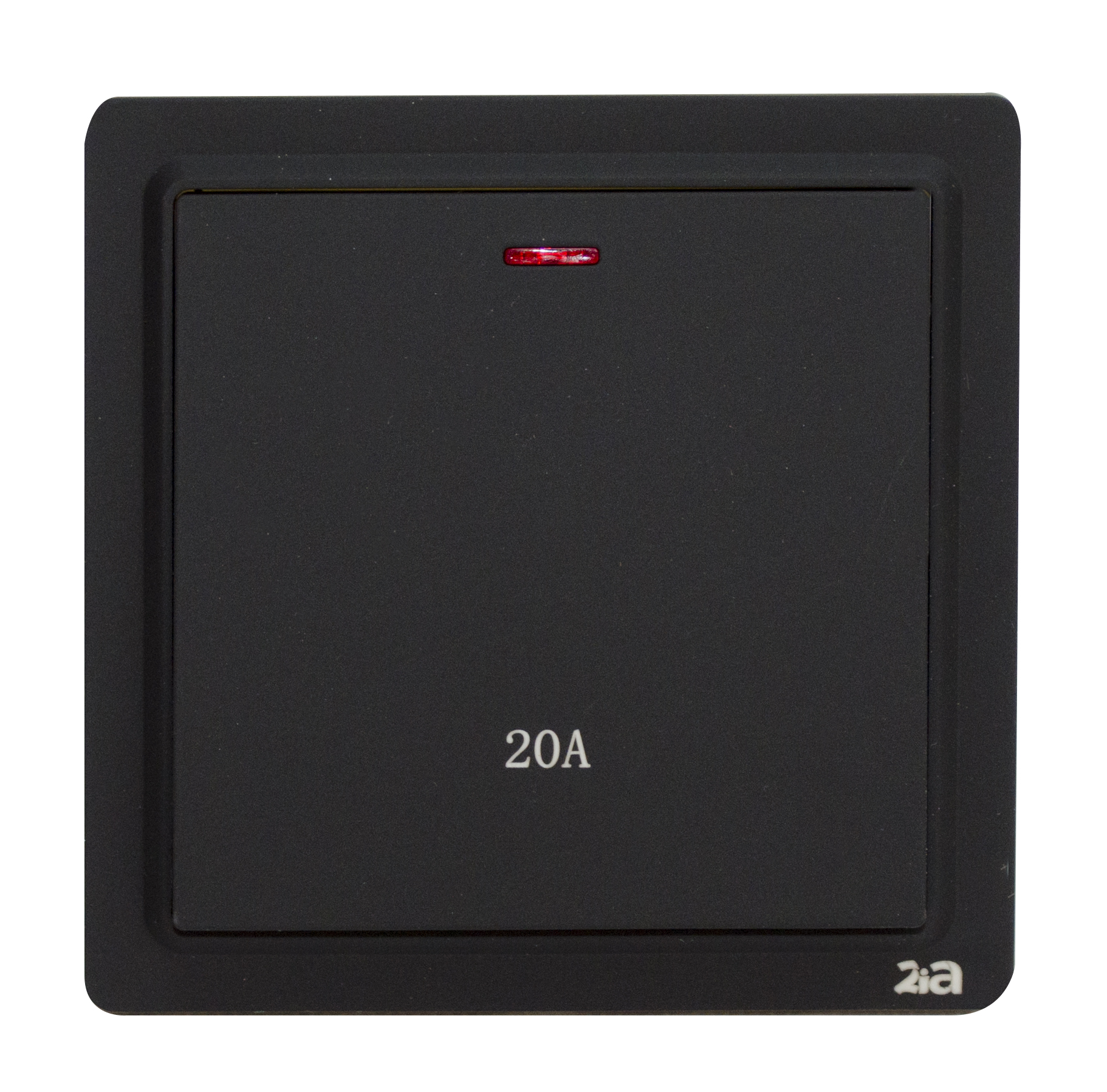 20A DP switch, neon  20A/250V~ Black