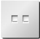 2G Data Socket (cat6e) - White