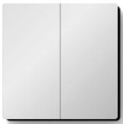 2gang 2way switch 16A/250V~White
